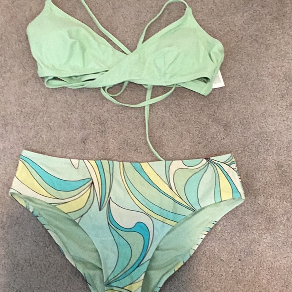 Mint green bikini